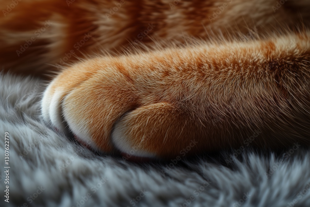 Obraz premium Orange Cat Paw