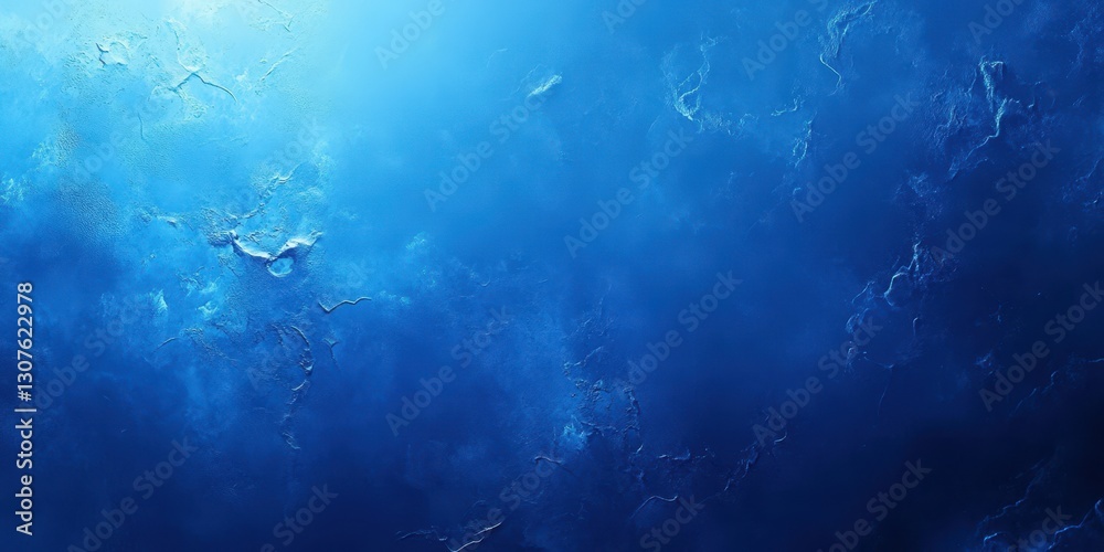 Fototapeta premium Deep blue ocean expanse with soft textures and light reflections at midday