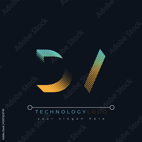 D and V logo design. DV abstract technology logo. This logo design is the process of creating a visual symbol that represents a brand, company, or individual.