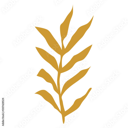 Wallpaper Mural golden wheat isolated on white Torontodigital.ca