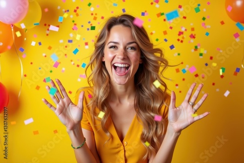 Woman is excited to be celebrating her birthday