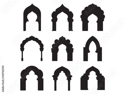 islamic arches set