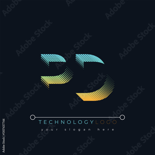 P and D logo design. PD abstract technology logo. This logo design is the process of creating a visual symbol that represents a brand, company, or individual.