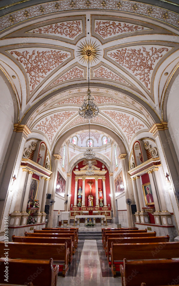 Obraz premium Inside a Church in Coatepec, State of Veracruz in Mexico