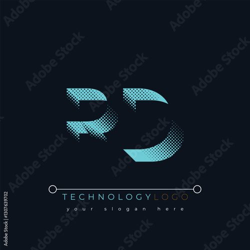 R and D logo design. RD abstract technology logo. This logo design is the process of creating a visual symbol that represents a brand, company, or individual.
