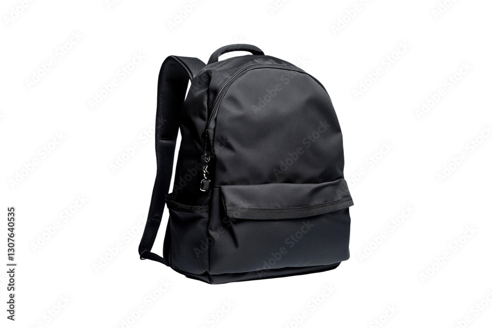 Fototapeta premium Black Backpack Stylish Travel Bag Design,