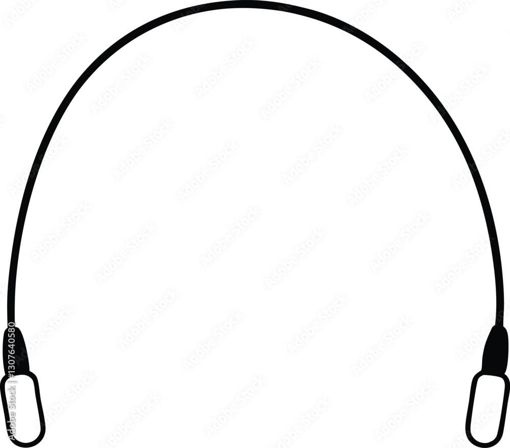 Jump rope linear icon. Thin line illustration. Skipping rope. Contour symbol. Vector isolated outline drawing. Editable stroke Jump rope linear icon. Thin line illustration. Skipping rope. Contour symbol. Vector isolated outline drawing. Editable stroke