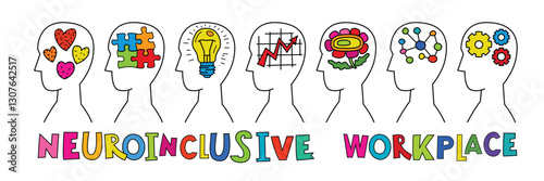 Human mind and experience diversity. Neurodiversity, autism acceptance.