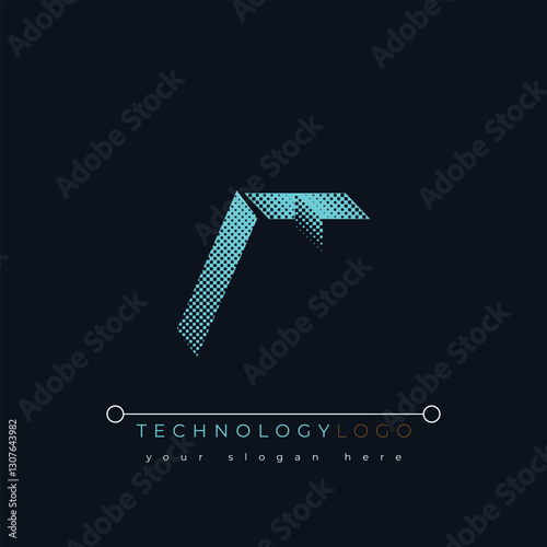 V and T logo design. VT abstract technology logo. This logo design is the process of creating a visual symbol that represents a brand, company, or individual.