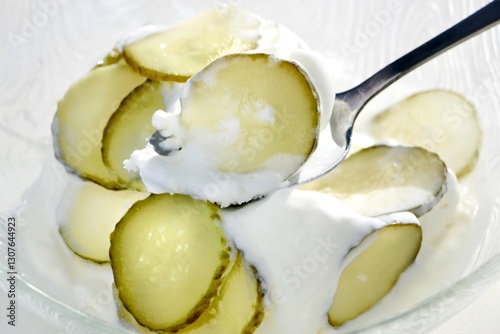 pickle ice cream on a light background