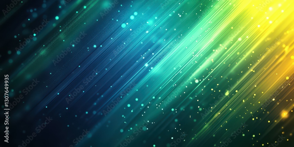 Naklejka premium Colorful abstract light trails create a vibrant atmosphere during a nighttime event with dynamic energy