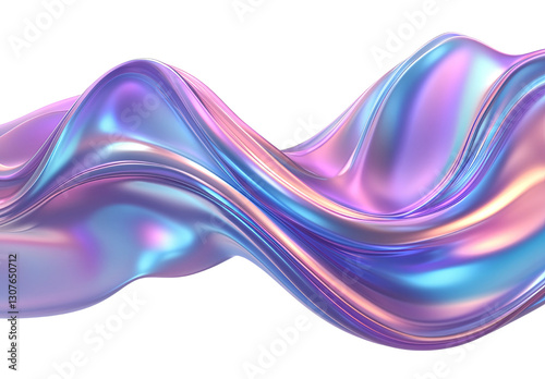 Elegant Flowing Fabric with Shimmering Colors