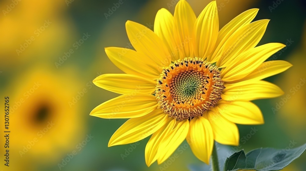 Vibrant Sunflower Bloom. Capturing Beauty of Yellow Floral Wonder in Nature Vibrant Sunflower Bloom. Capturing Beauty of Yellow Floral Wonder in Nature