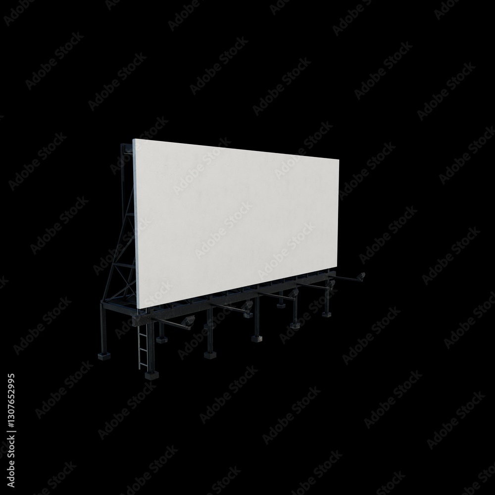 Obraz premium 3D Rooftop Billboard