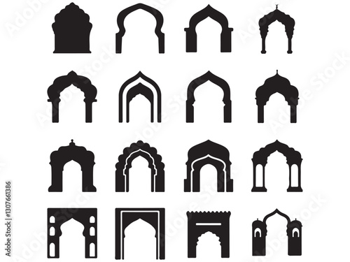 islamic arches set