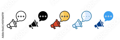 Marketing Icon Set Multiple Style Collection