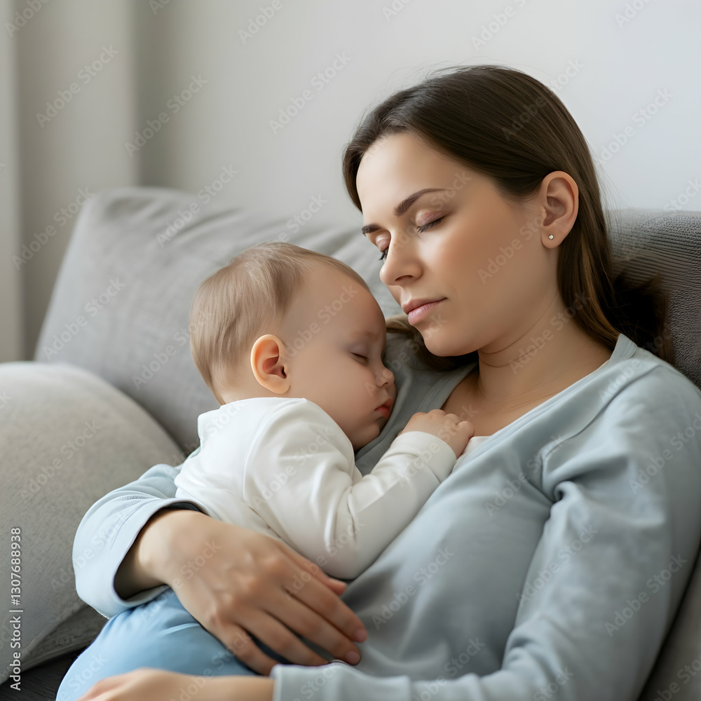 Love Beyond Words Mother Warm Embrace Mother Day Celebration greeting post Happy with her children Love Beyond Words Mother Warm Embrace Mother Day Celebration greeting post Happy with her children