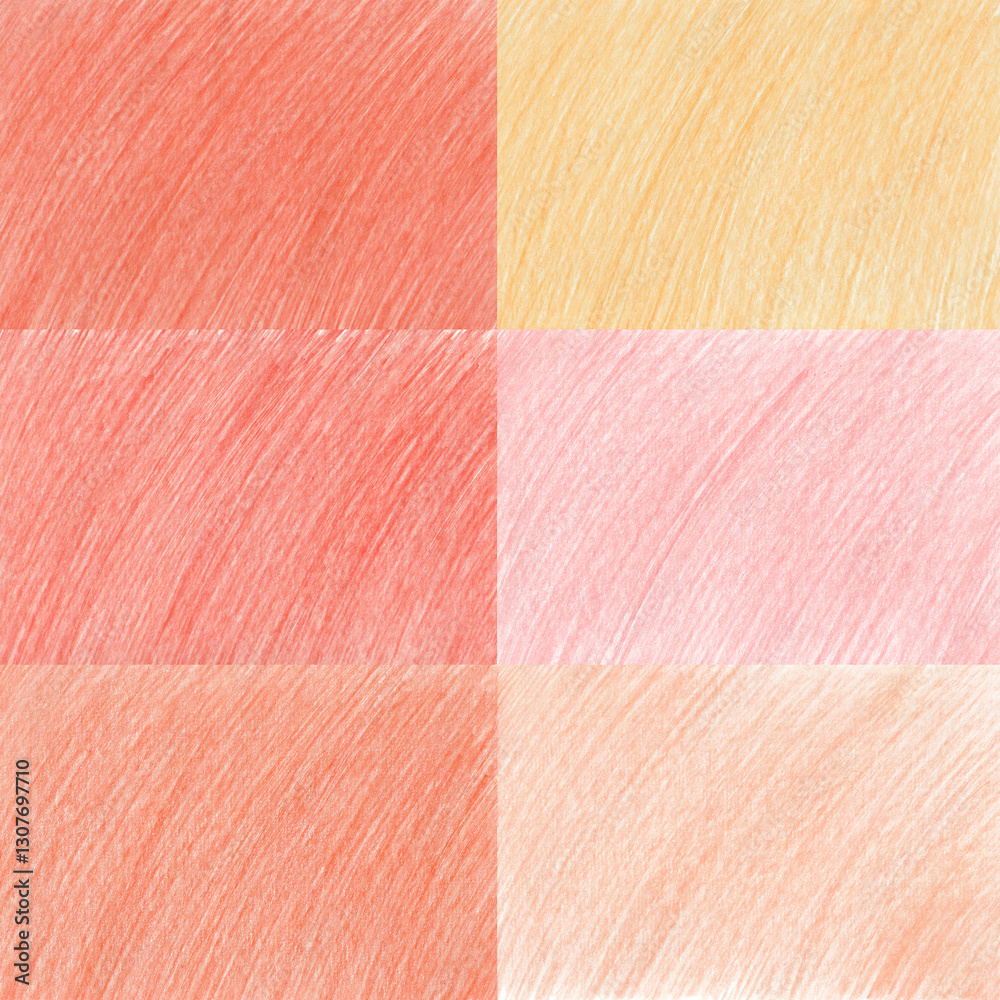 Set of colored pencil shadings.