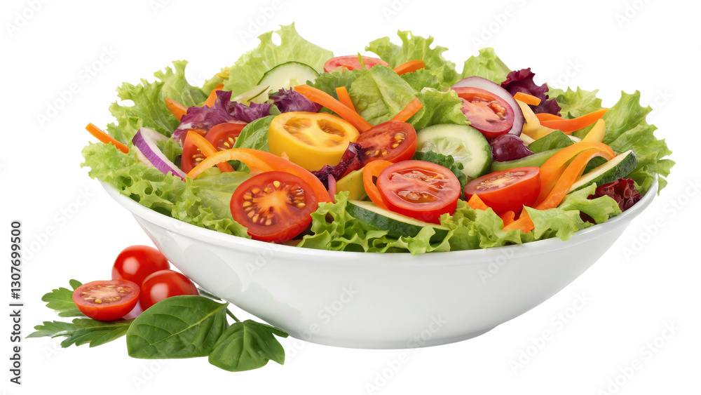 Fresh Vegetable Salad in Bowl, Isolated on Transparent Background, High-Resolution Image, Healthy Food, Diet, salad, vegetables, food photography