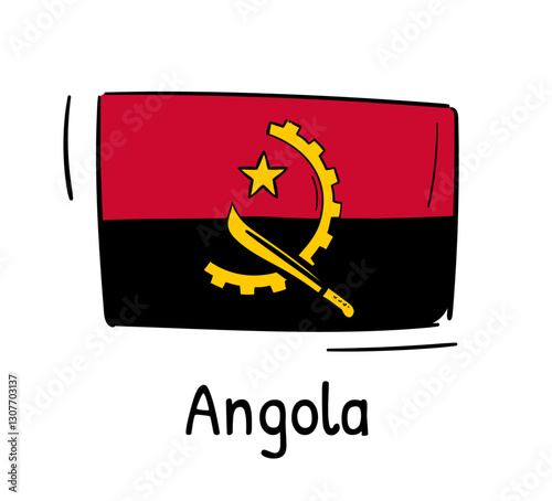 Angola Bayrağı - Angolan Flag