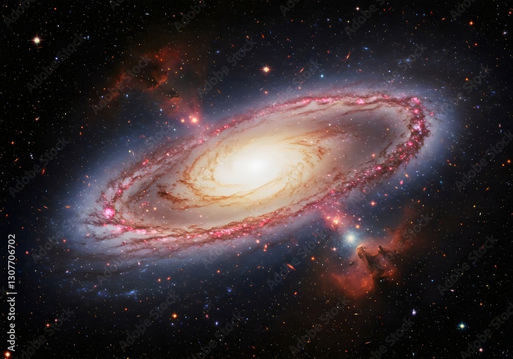 Naklejka premium space galaxy