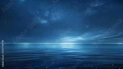 Fototapeta Naklejka Na Ścianę i Meble -  starry night sky and sea
