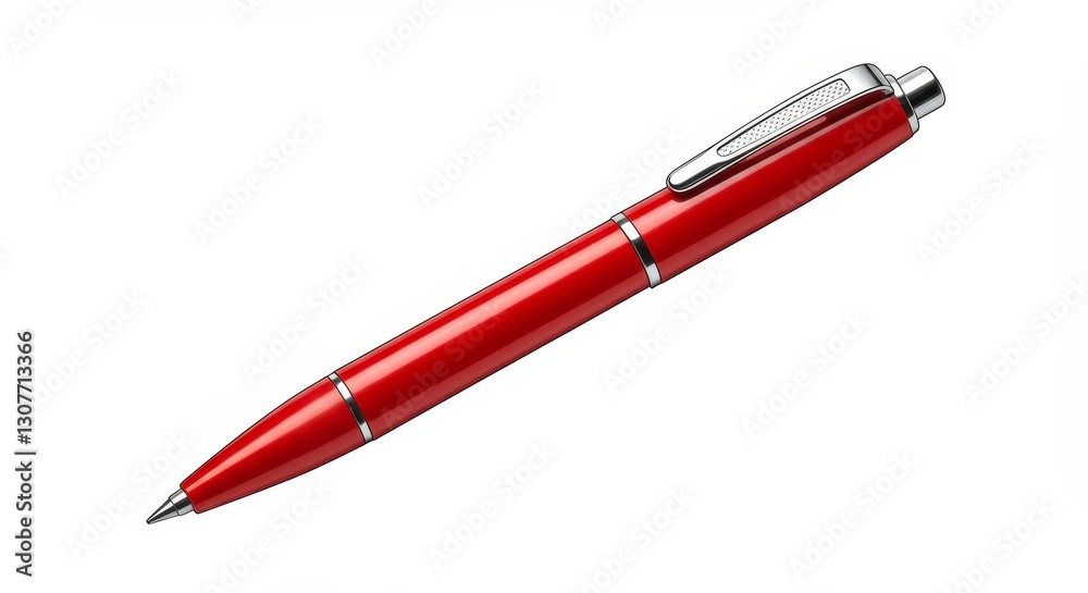 Elegant Red Ballpoint Pen - A sophisticated red ballpoint pen, perfect for business or .Sleek design, smooth writing Elegant Red Ballpoint Pen - A sophisticated red ballpoint pen, perfect for business or .Sleek design, smooth writing