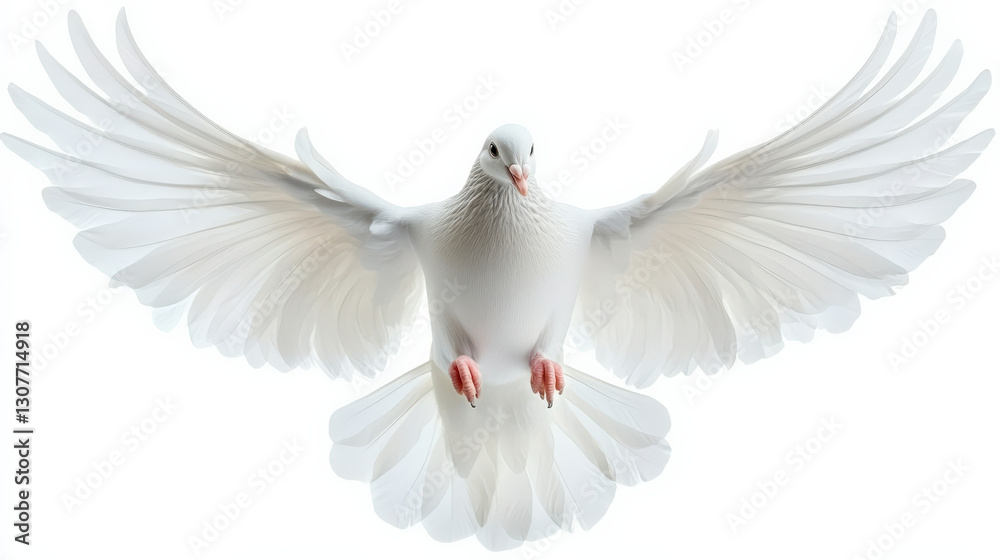 Obraz premium White Dove isolated