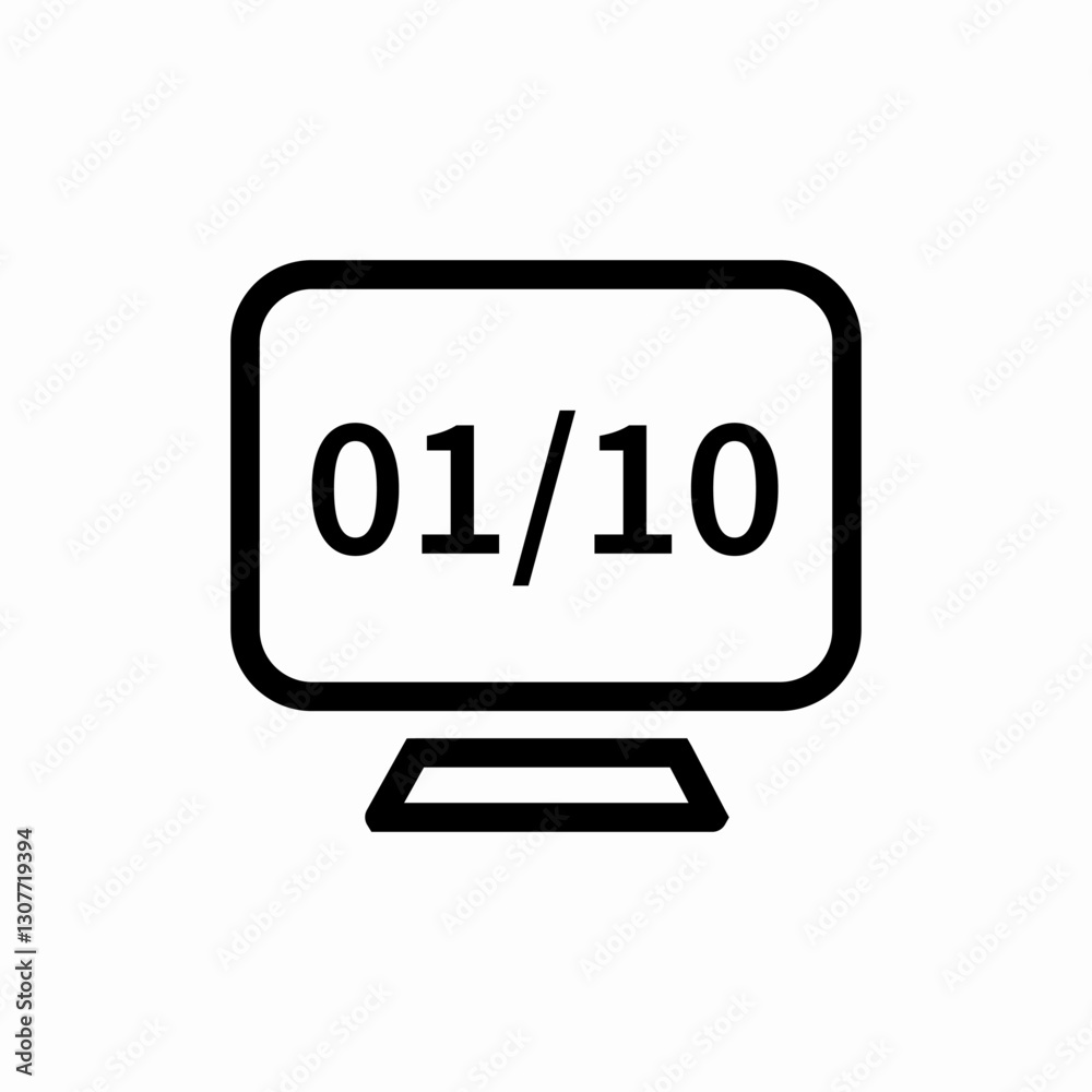 Binary code programming icon vector sign Binary code programming icon vector sign