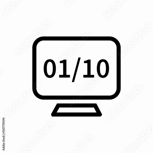 Binary code programming icon vector sign