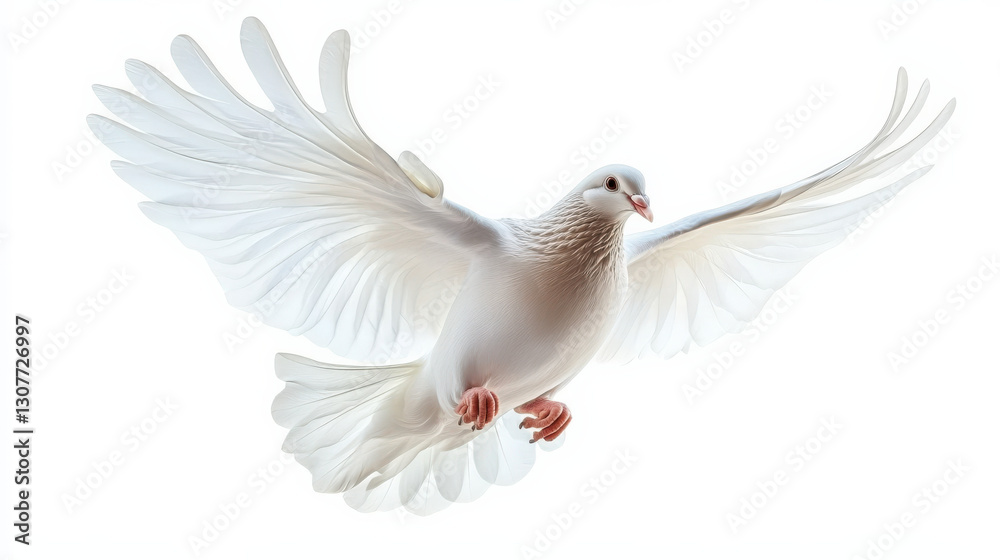 Fototapeta premium White Dove isolated
