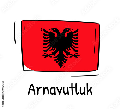 Arnavutluk Bayrağı - Albanian Flag