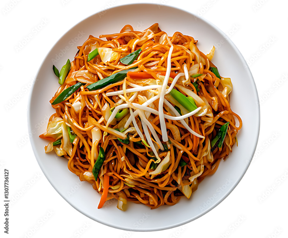 Vegetable Lo Mein Noodles with Fresh Herbs. Vegetable Lo Mein Noodles with Fresh Herbs.