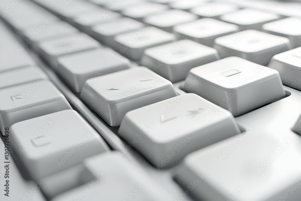 Keyboard operation close-up in modern data entry context Keyboard operation close-up in modern data entry context