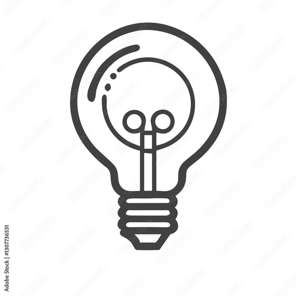 Light Bulb Icon for Eco Innovation Apps, Green Energy Websites and Educational Materials about Sustainable Ideas and Environmental Solutions for Creative Projects Light Bulb Icon for Eco Innovation Apps, Green Energy Websites and Educational Materials about Sustainable Ideas and Environmental Solutions for Creative Projects