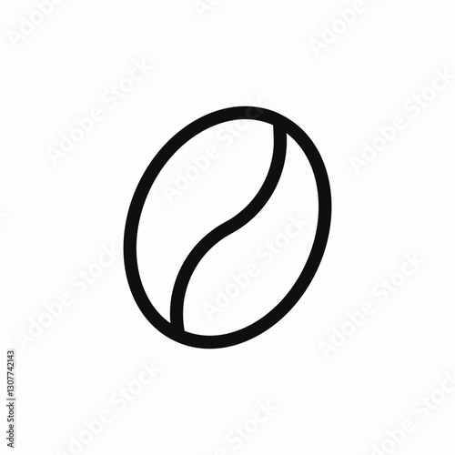coffee bean icon sign vector