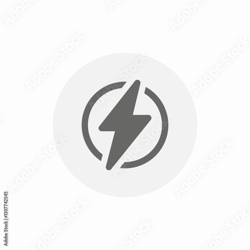 electricity recharge icon sign vector