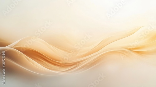 Elegant Flowing Golden Abstract Waves Background