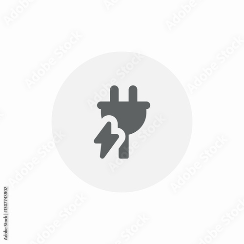plug recharge icon sign vector