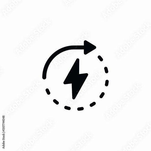 timer power icon sign vector