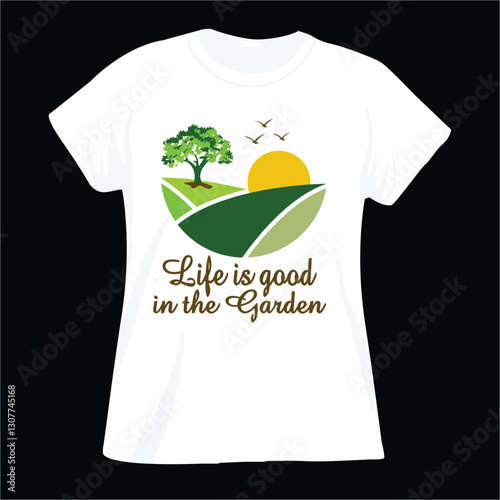 Gardening T-shirt Design, T Shirt,  Vector,  T Shirt Design.