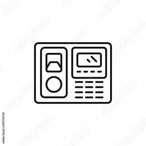 keypad device icon sign vector