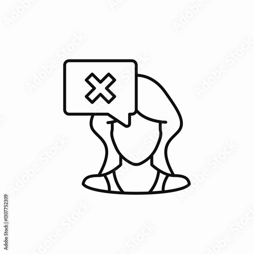 member remove icon sign vector