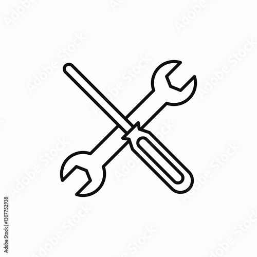 repair fix icon sign vector