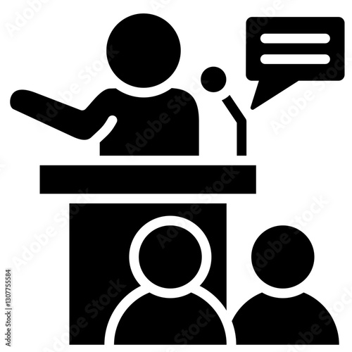 Public Speaking Icon