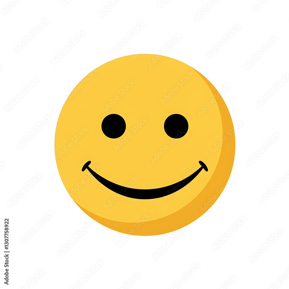 Bright Yellow Smiley Face Icon Evoking Happiness and Positivity Bright Yellow Smiley Face Icon Evoking Happiness and Positivity