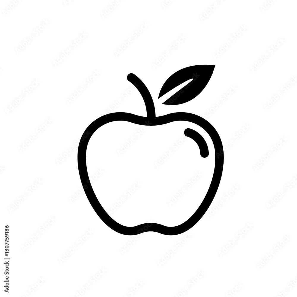 Fresh and Crisp Apple with Leaf Illustrating Healthy Eating Choices Fresh and Crisp Apple with Leaf Illustrating Healthy Eating Choices