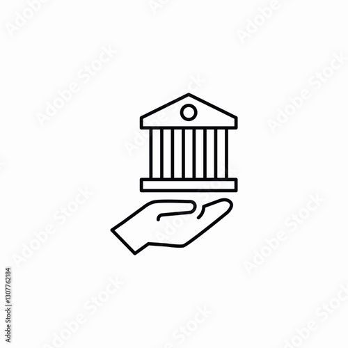 banking service icon sign vector