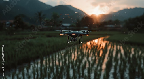 The concept of smart agriculture, farm, and precision farming involves utilizing drone and NIR images on an application screen to generate field health maps for the normalized difference vegetation photo