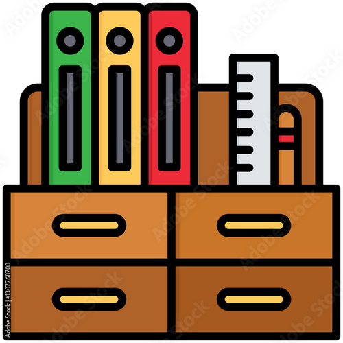 Desk Organizer Icon